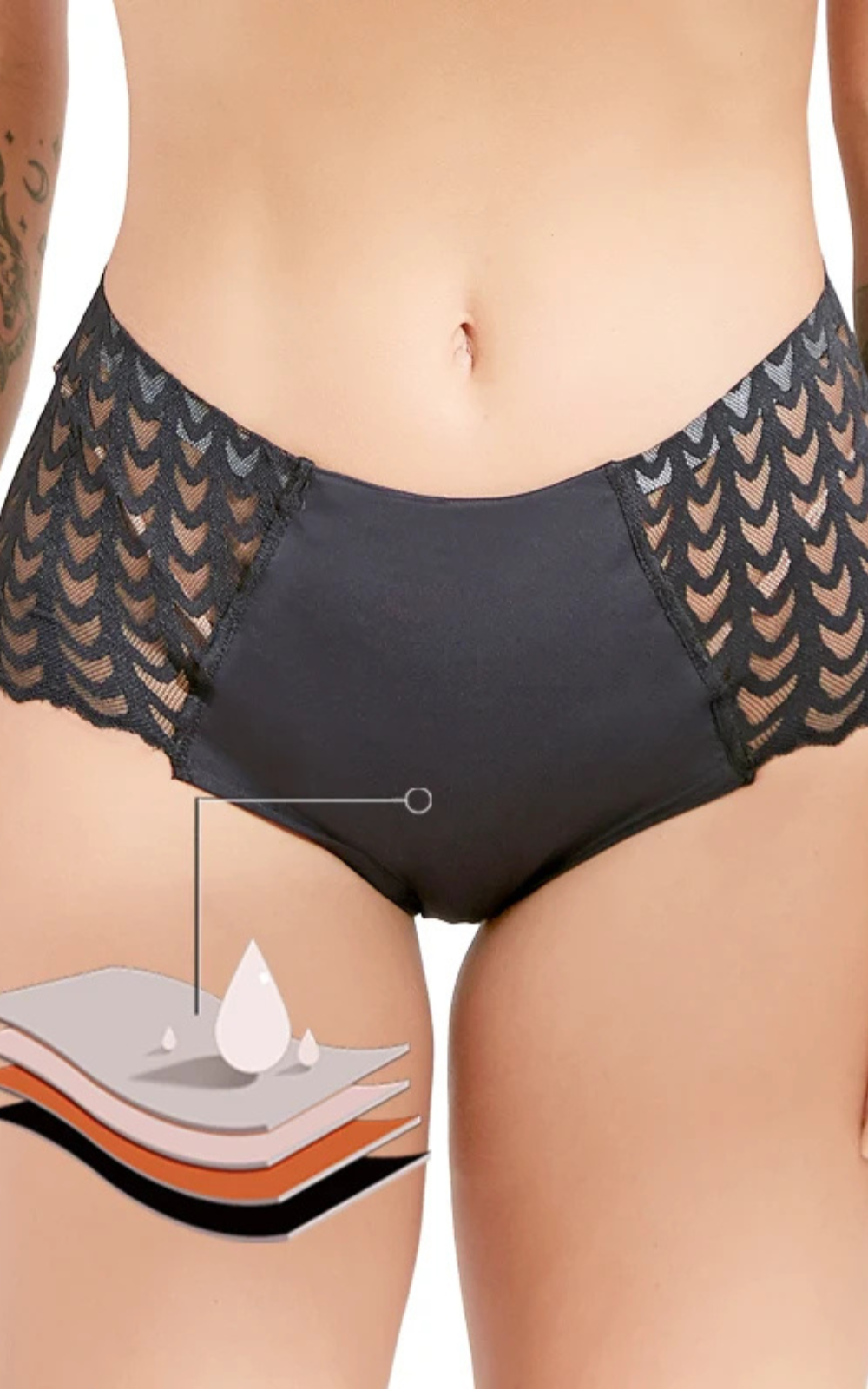 Culotte menstruelle dentelle