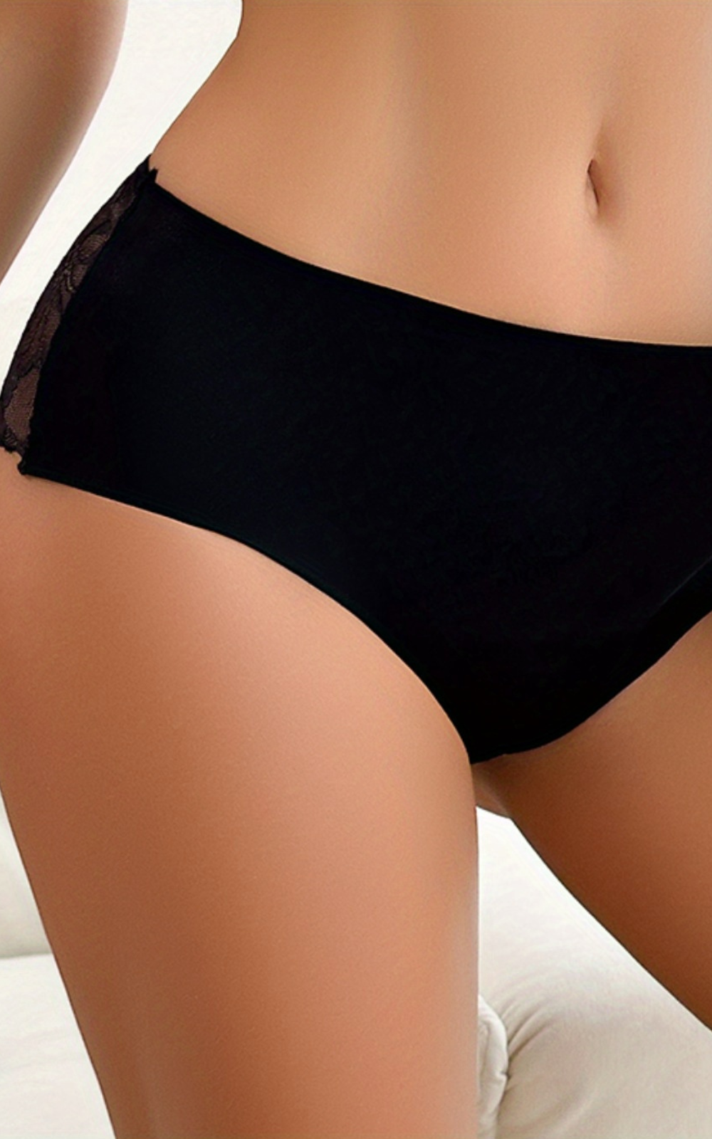 Culotte menstruelle dentelle noir