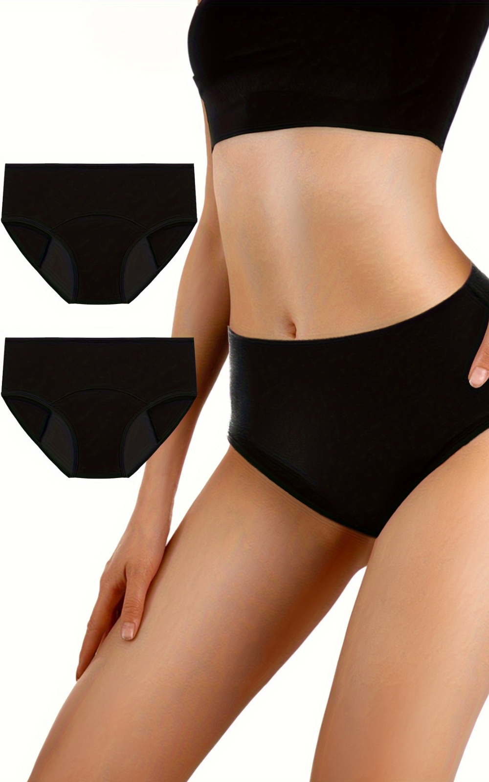 Top culotte menstruelle lot de 2 pièces