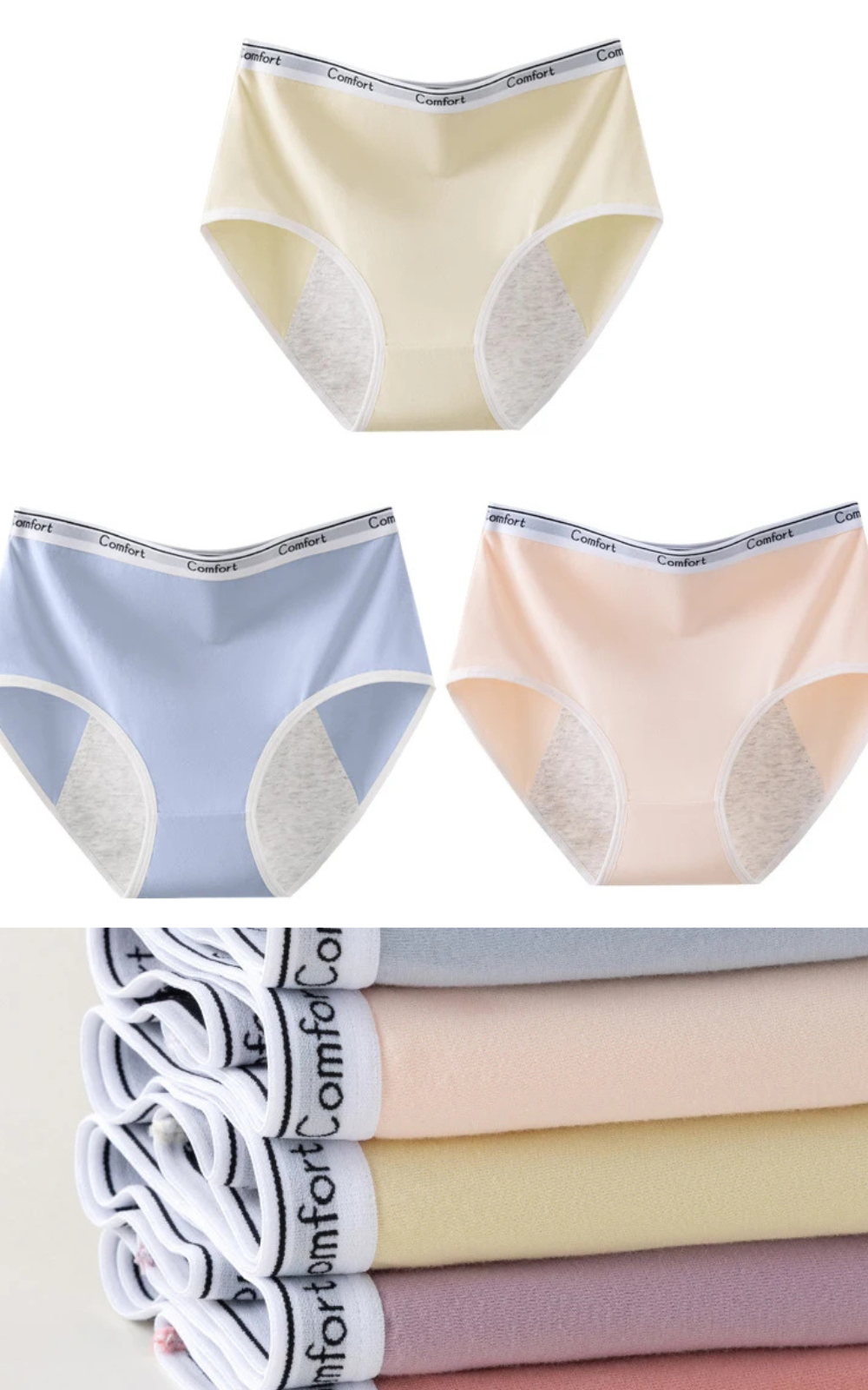 lot culotte menstruelle confort 3 pièces